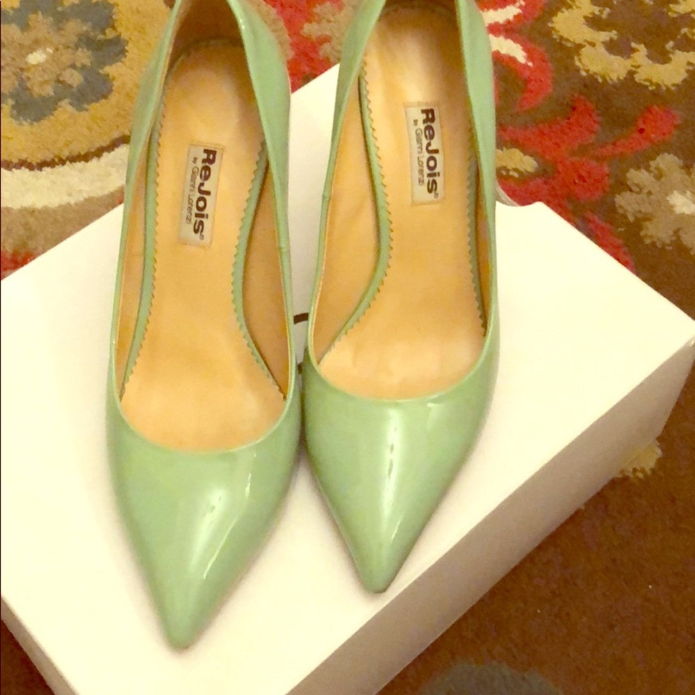 Patent leather heels